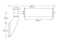 Taper Edge Band Return Roller - dim