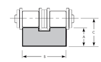 Trackstar Double Chain Guide - dim