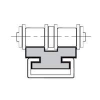 Trackstar Double Chain Guide with Mounting Channel