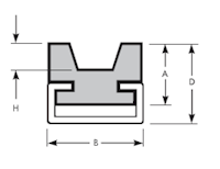 Trackstar V Belt Guides - dim