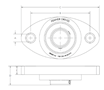 National Bearings Pillow Block Flange Bearings - dim
