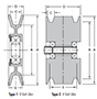 Fenner Drives V Belt Idlers - dim