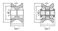 Fenner Drives Carriage Rollers -dim