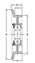 Fenner Drives V Belt Idlers, Single Flange -dim